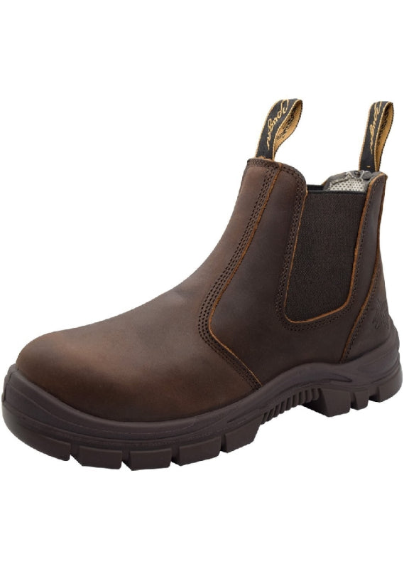 Cougar Footwear Devonport Steel Cap, Slip  on Boot - Brown