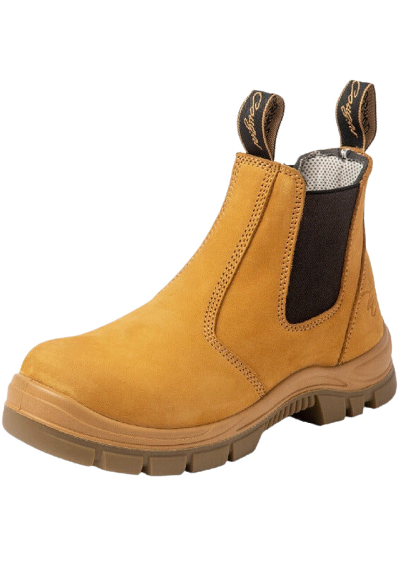 Cougar Footwear Boss Composite Toe, Slip on Boot - Wheat