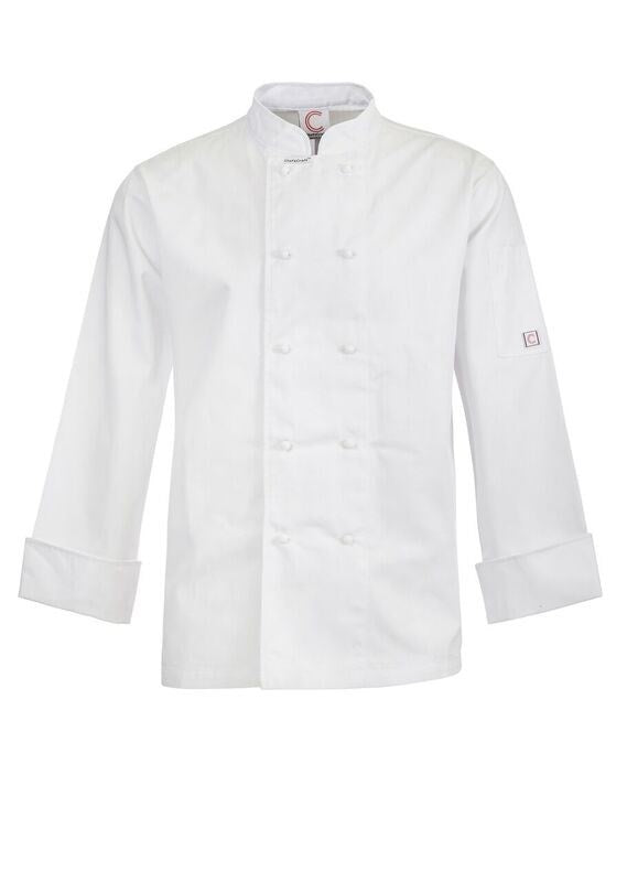Chefs Craft Chef Jacket With Stud Buttons LS CJ031