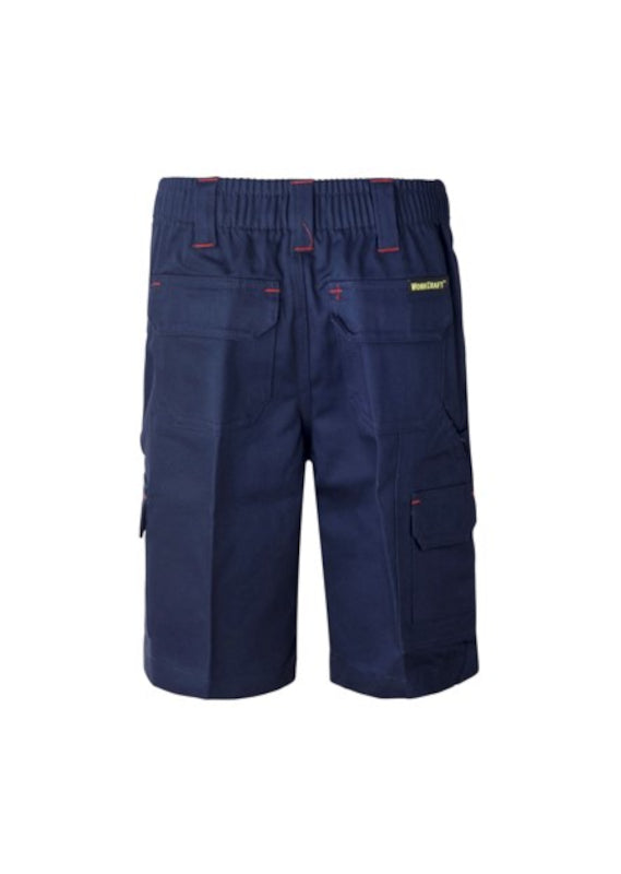 WorkCraft Kids Mid-Weight Cotton Drill Cargo Shorts WPK502