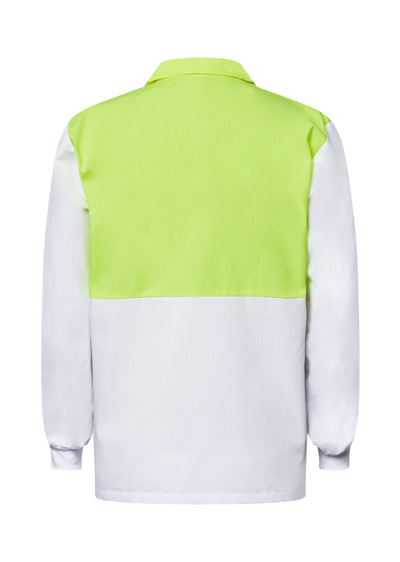 Work Craft Jac Shirt WS6069 [CLR:White/Dayglow Yellow SZ:XS]