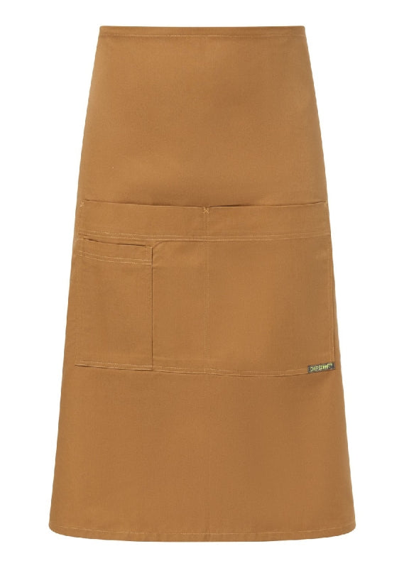 Chefs Craft "La Bistro" 3/4 Bib Apron w/Pockets CA032