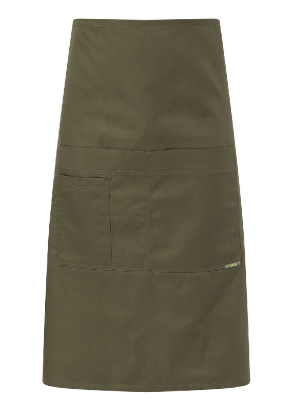 Chefs Craft "La Bistro" 3/4 Bib Apron w/Pockets CA032