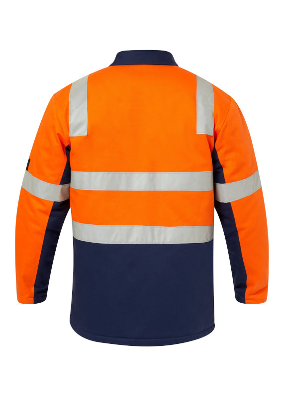 WorkCraft Hi Vis Quilted Jacket w/Tape WJ8019