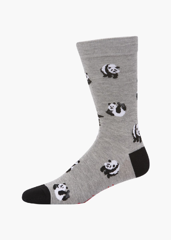 Bamboozld Mens Panda Bamboo Socks - Grey