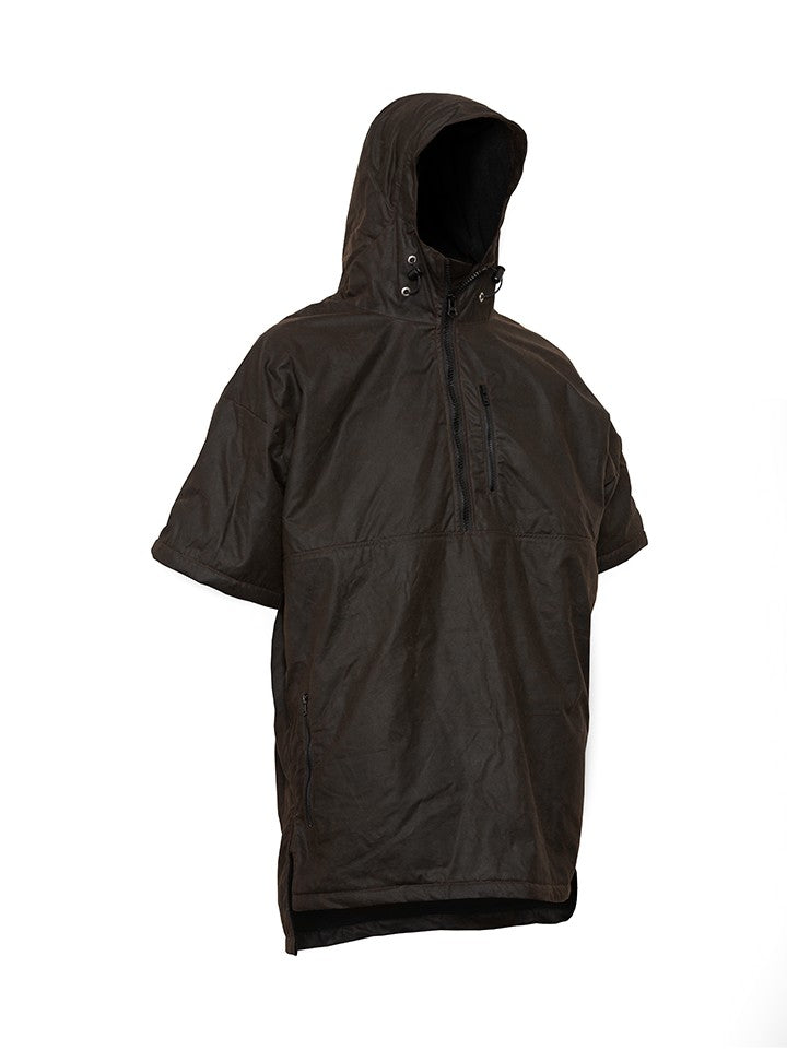 Styx Mill Oilskin Thermal Lined Short Sleeve Scope Pullover - Brown