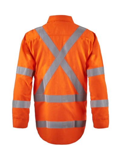 FlameBuster Hi Vis Taped Two Toned Torrent HRC2 Closed Shirt FSV031