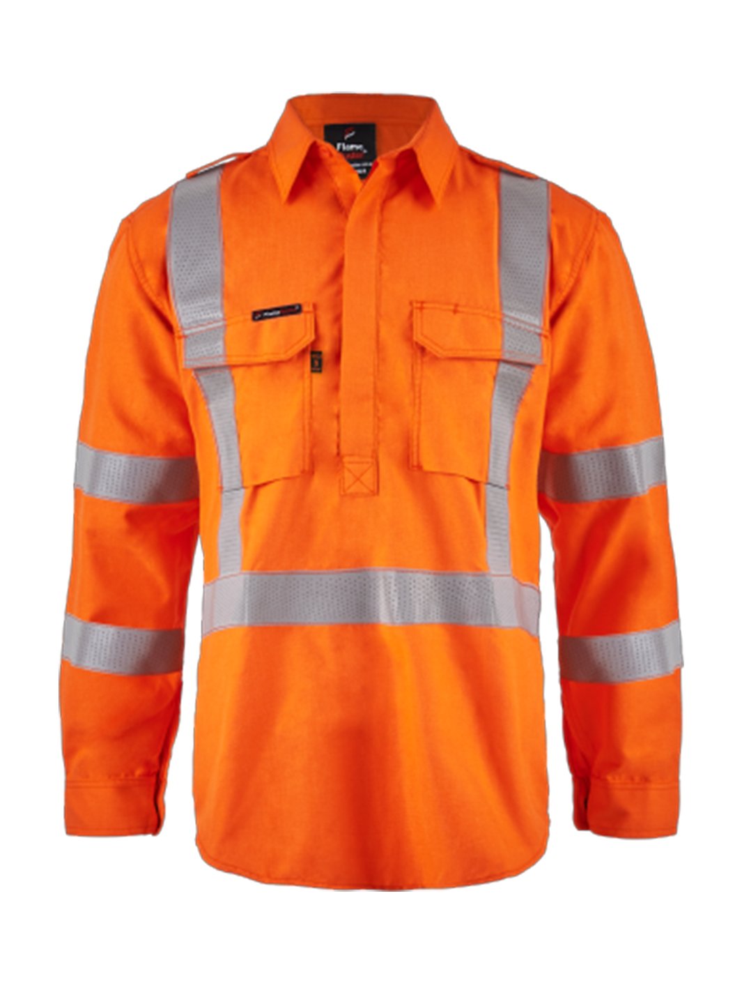 FlameBuster Hi Vis Taped Two Toned Torrent HRC2 Closed Shirt FSV031